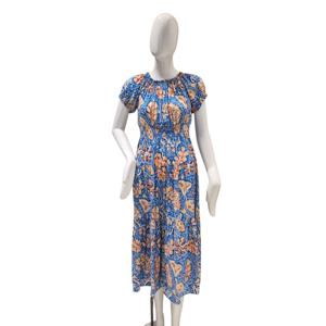 [파파야]오프숄더 프린트 원피스(PNPROP018B)