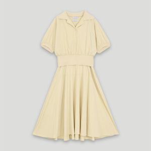 [코데즈컴바인] 니트카라 배색 원피스 셋업 (CKB-OP501W4)