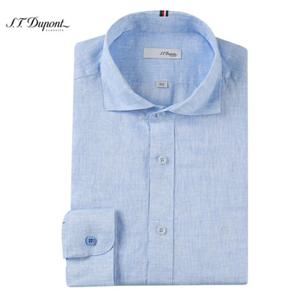 (듀퐁)24년 SS 신상 -SE4SM21L315SBU(블루)- 슬림핏 린넨100 와이드 카라 솔리드 긴팔셔츠