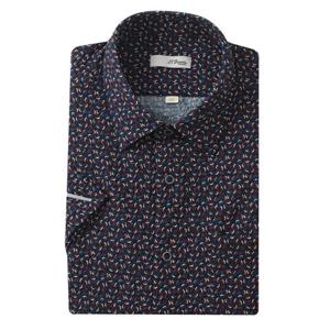 (듀퐁)25년 SS 신상 -SE5MM11HS114SNY(네이비)- 일반핏 시어써커 프린트 반팔셔츠