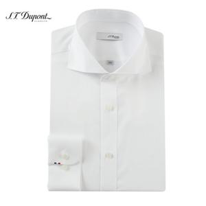 (듀퐁)24년 SS 신상 -SE4SM21L303SWH(화이트)- 슬림핏 면100 와이드 카라 솔리드 긴팔셔츠