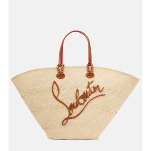 크리스찬루부탱 Cabata 라지 라피아 토트 백 P01015643