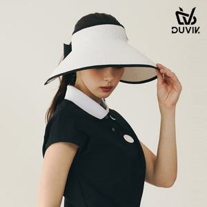 [gs] 듀빅 여성 천연초 오버 와이드챙 썬바이저 DF2WAP733WH