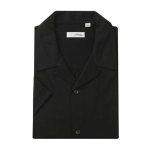 (듀퐁)25년 SS 신상 -SE5MM21HS319SBK(블랙)- 슬림핏 오버핏 플랫카라 솔리드 반팔셔츠