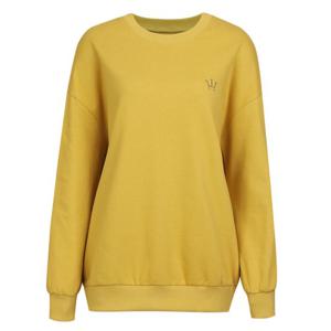 [샵앤]크라운 자수 국산 여성 맨투맨 티셔츠 DAI-WSH-1006-라임