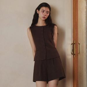 [25 S S] 잇미샤 린넨 셋업 숏팬츠 ITP6ZPT610