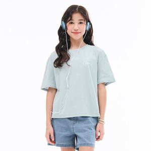 [오션스카이]여아 쿨 일러스트 그래픽 반팔 티셔츠-ECJG5894E0S