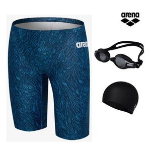 아레나 플렌토피아 세트  A5BM1MF09 DBL (주머니백 증정) 일반 남성4부 실내수영복 수경 수모 3종세트