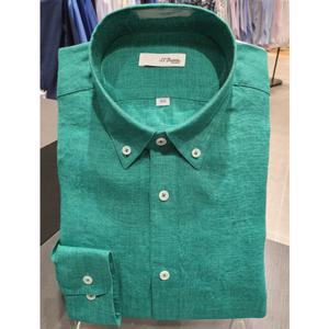듀퐁셔츠 슬림핏긴팔 SE4SM21LS337SGE 그린 퓨어린넨 선물용