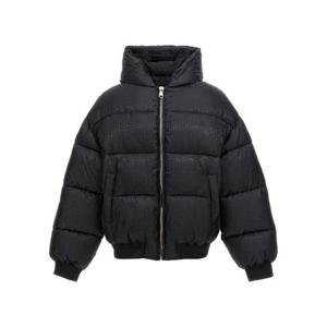 Balmain PB 모노그램 후드 다운 재킷 DH1TP160XB11 EAP TP936231695