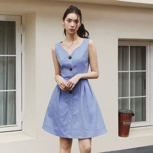 [25 S S] 잇미샤 슬리브리스 셔링 원피스 ITP7ZOP880