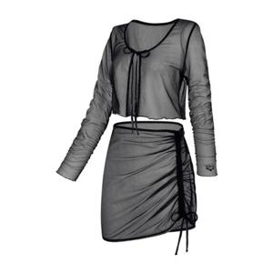 [아레나] (A5BL1PS14_BLK) 여성 글램 커버업 세트