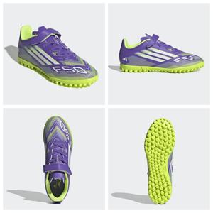 아디다스키즈 JI0033 F50 클럽 벨크로 밴딩끈 풋살화 어린이 축구화 (180-240) HMDK