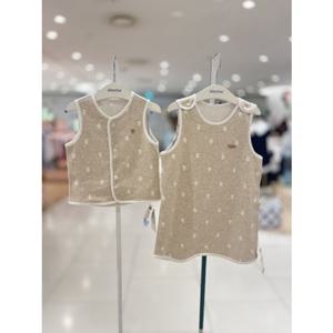 [압소바 의류] (백일돌선물) 미링실내조끼수면조끼세트 (25가을신상품) (S1A2511901)