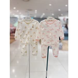 [압소바 의류] (쌍둥이선물)투라랑(핑크)데일내의2세트(25가을신상) (S1A2C10389)