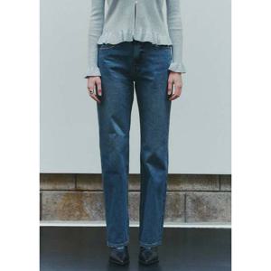 [플랙진]여성 스트레이트 데님팬츠 K03 딥 워시드 (PJTF5LGK035)