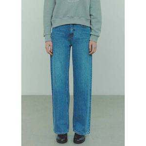 [플랙진]여성 와이드 데님팬츠 K02 미드 워시드 (PJTF5MSK025)