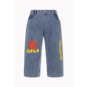 [베네통키즈]컬러 나염 데님 팬츠/5F-QADP04541BL-KJI