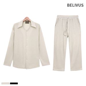 [빌리버스]빌리버스 남성 셋업 BIT126 여름 린넨 가디건 밴딩 팬