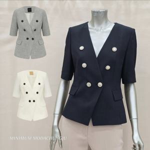 [미니멈]MD 반팔 브이넥 자켓 MD MZBGWJ4970 M_CJ