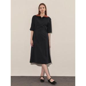 올리비아로렌 sh06 배색 니트카라 원피스 VVCOA4F7381