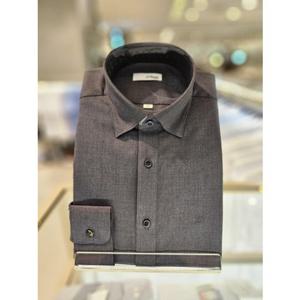 [듀퐁] (SE5FM11LS110SDY) 2025년FW일반핏 폴리레이온 스판솔리드 다크그레이남방