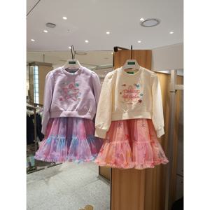 베네통키즈6 져지 믹스 샤 원피스2컬러 QAOP04541 25F