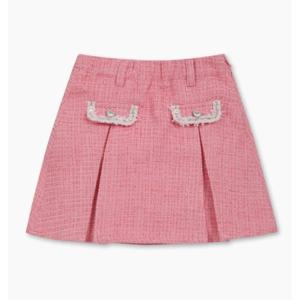 [베네통키즈] 25FW-트위드 플리츠 스커트/QASK04541