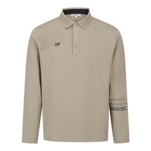 [마스터바니에디션] (411E3TO305)남성 도트 로고 카라 긴팔 티셔츠