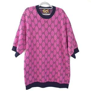 (명품) 구찌 핑크 7부 니트 320250160