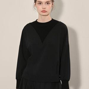 [올리비아로렌]MARIO니트블록 블라우스VOCNL4F8211