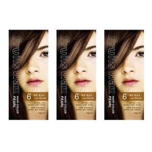 [과일나라] 과일나라 진주펄 염색약 3개 6호 밝은황갈색