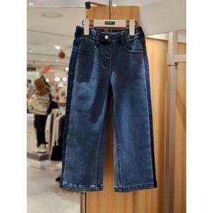 베네통키즈6 주니어 사이드 워싱 데님 팬츠QADP11561 25F