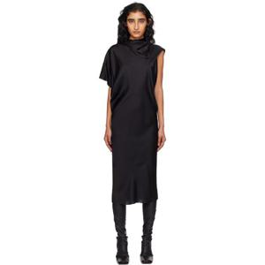 26 SS 릭오웬스 여성 블랙 콘코르디안 셉 미디 드레스 252232F054003