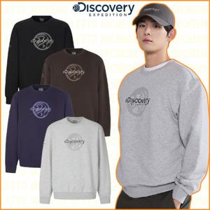 디스커버리 25FW 겨울 신상 남여공용 아웃도어 전판 그래픽 오버핏 기모 맨투맨 DXMT51056-ICTT