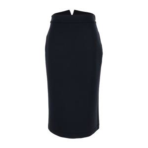 몽클레어 로고 패치 백 슬릿 테크 스커트 8H0000189A8K 999