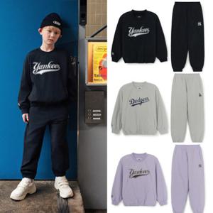 [MLB키즈DB] 스트릿 베이직 우븐 맨투맨세트(3color)(7AS2B0556)