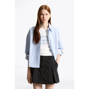 타미데님 여성 옥스포드 오버 크롭 셔츠 T32F7WSH12TWT1