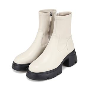 [바바라(슈즈)]바바라 양가죽 경량 여성스판부츠 6CM  BBI831-IV