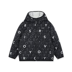 디스커버리키즈패딩 XQD DKDJ54036-BKP 키즈 모노그램 리버시블 다운 숏패딩