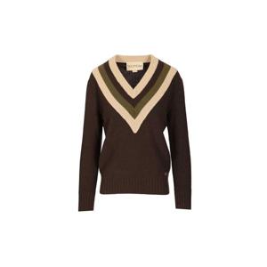 Valentino 로고 플라크 V넥 스웨터 7B0KC69L9SW BET TP949448184