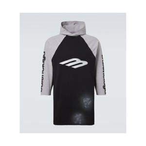 발렌시아가 후드 코튼 블렌드 티셔츠 P00948302