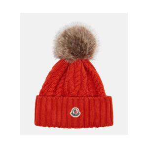 몽클레어 케이블 니트 울 캐시미어 블렌드 비니 P01101515