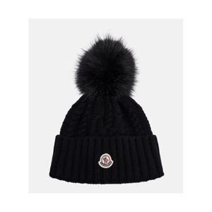 몽클레어 케이블 니트 캐시미어 울 블렌드 비니 P01101514