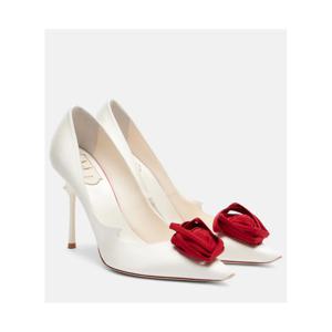 로저비비에 Rose Vivier 100 플로럴 새틴 펌프스 P01104878