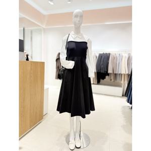 [숲]뷔스티에 니트배색 원피스 SB9OPMA