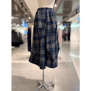 ab.fz 체크 셔링 밴딩 플레어 롱스커트 (ABXA1HS34A) US