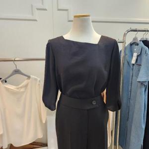 리안뉴욕 DP01 퍼프소매 블라우스 RTEWBL010