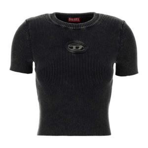 디젤 리브 텍스처 크루넥 앵커 티셔츠 A162490AKBQ 900