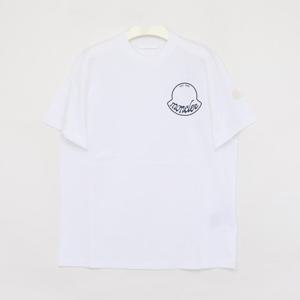 몽클레어 빅로고 프린트 반팔 남성 티셔츠 8C00013 89AJS 00A